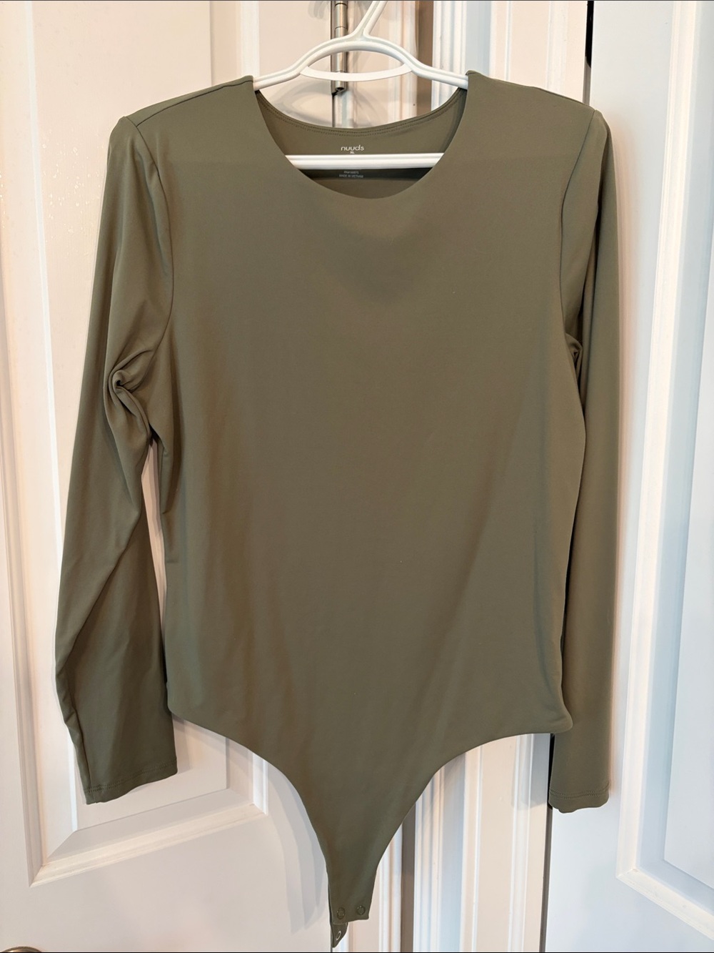 nuuds Olive Long-Sleeve Bodysuit